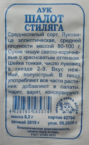 Лук шалот Стиляга ЗСА Б 0,2г Лук шалот Стиляга ЗСА Б 0,2г - купить в Тамбове