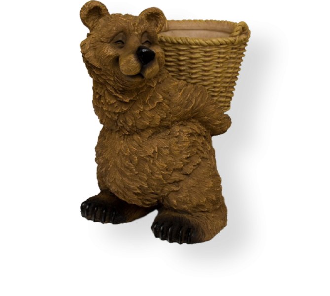 Фигурка декор Кашпо Медведь - купить в Тамбове