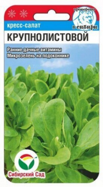 Кресс-салат Крупнолистовой Сиб.сад 0,5г - купить в Тамбове