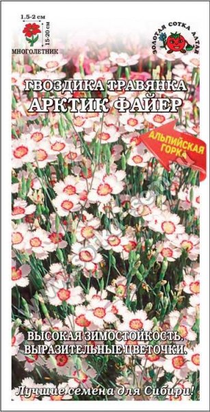 Гвоздика Арктик файер травянка ЗСА 0,05г - купить в Тамбове