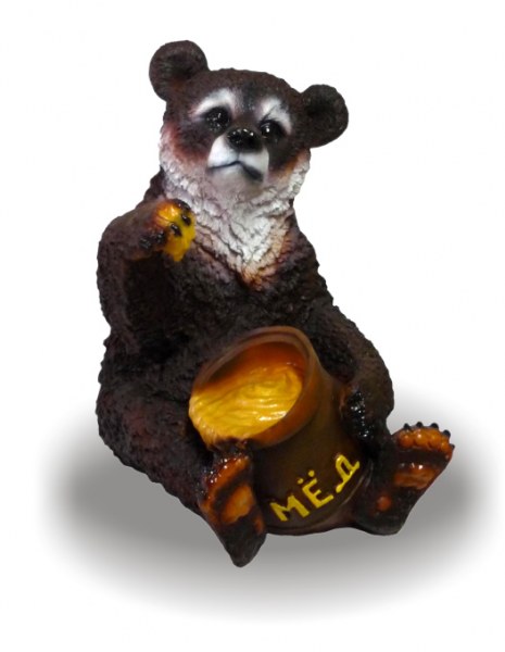 Фигурка декор Медведь с медом - купить в Тамбове