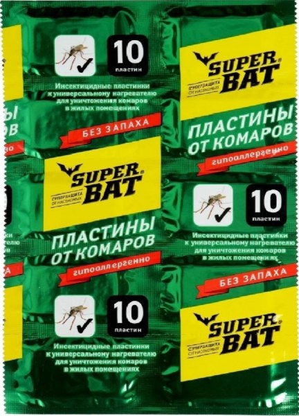 Пластины Зеленые 10шт SuperBAT - купить в Тамбове