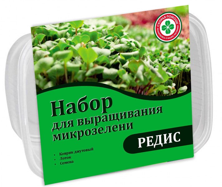 Набор для выращивания микрозелени Редис - купить в Тамбове