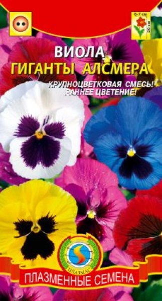 Виола Гиганты Алсмера смесь Плазмас 0,1г Виола Гиганты Алсмера смесь Плазмас 0,1г - купить в Тамбове